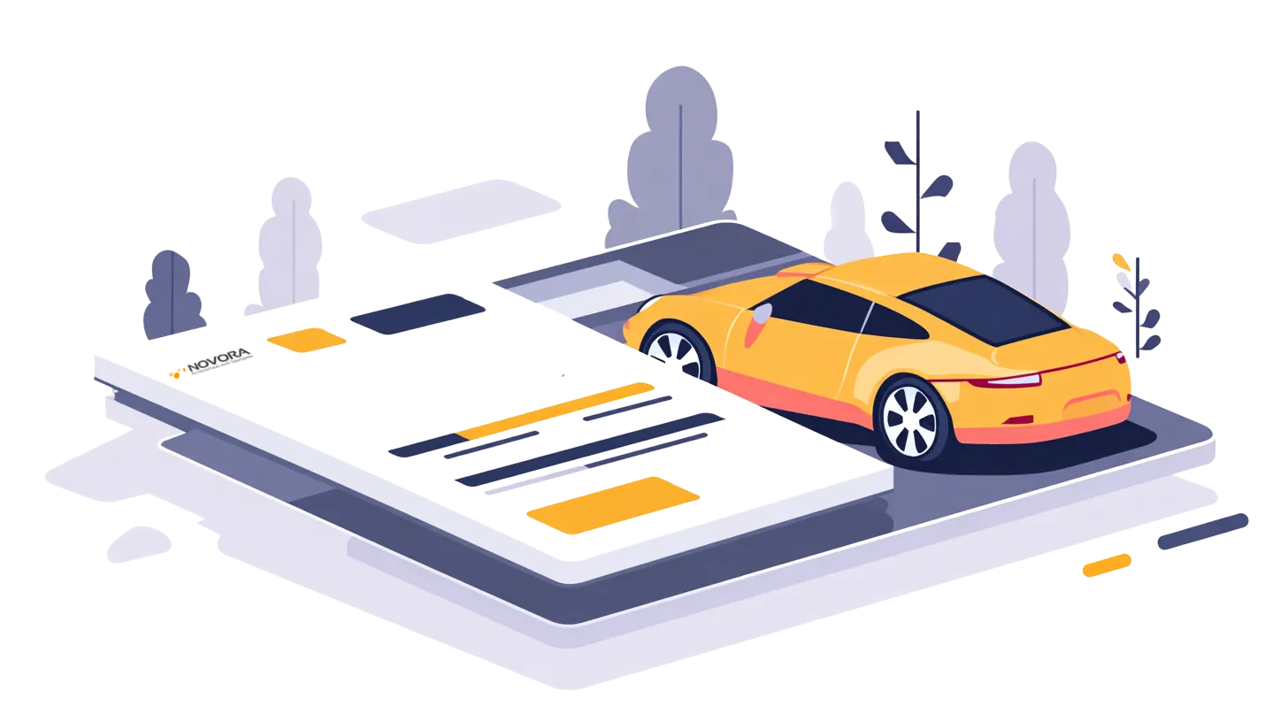 NOVORA Leasing Hinweis Illustration